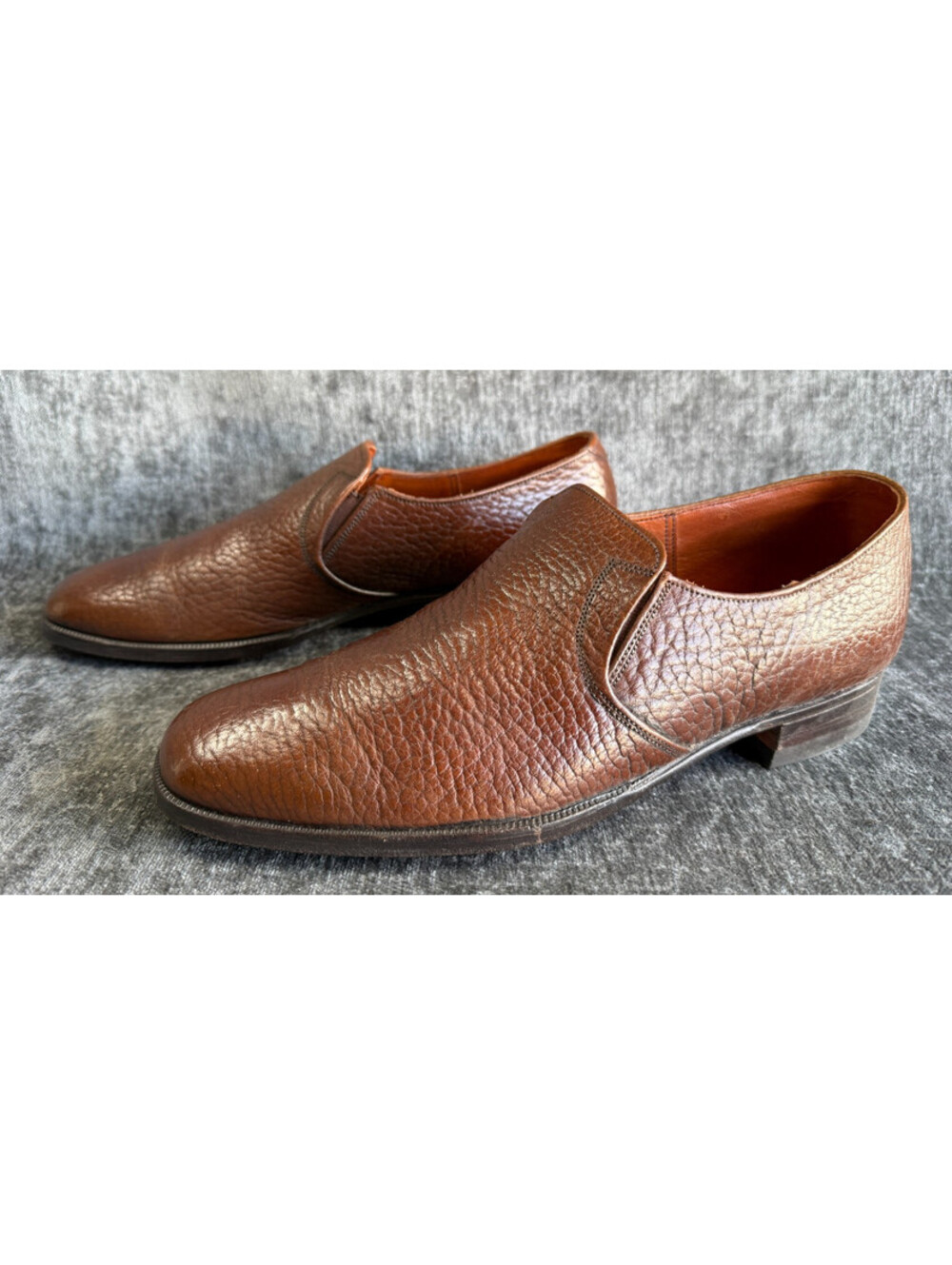 VTG Mens Sz 8 D Whitehall Prarie Buffalo Casual Leather Loafers Shoes Made in UK